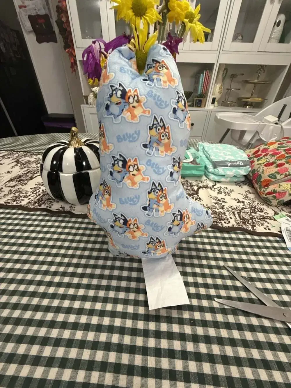 Bluey Shaped Kids Plush Pillow Stuffed Animal Character Toy